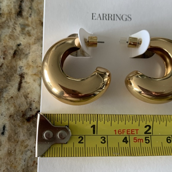 Mango gold hoop earrings - Picture 4 of 4